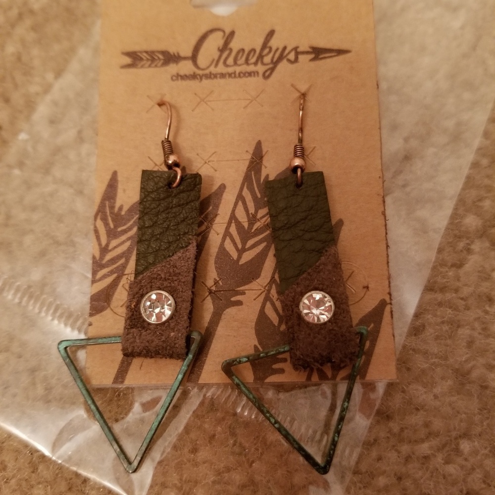 NEW Cheekys Brand Leather Earrings